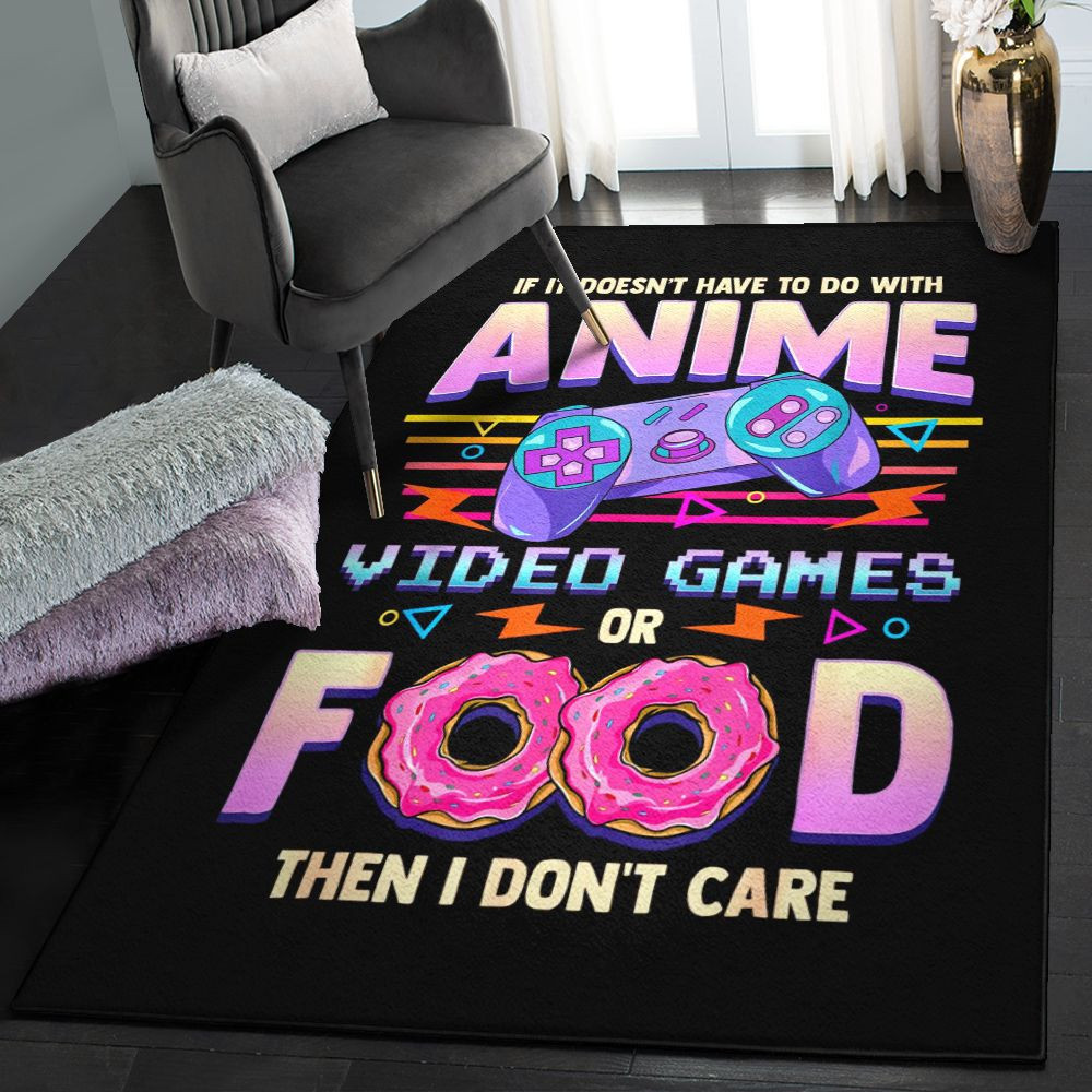 Foodstuffs Modern Rugs Video Games Or Food Rug Rectangle Rugs Washable Area Rug Non-Slip Carpet For Living Room Bedroom Area Rug Small (3 X 5 FT)