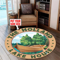 Personalized Lake House Area Rug Carpet 2 Medium (4 X 6 FT)