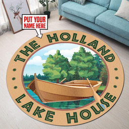 Personalized Lake House Area Rug Carpet 2 Large (5 X 8 FT)
