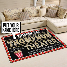 Personalized Home Theater Area Rug Carpet  Medium (4 X 6 FT)