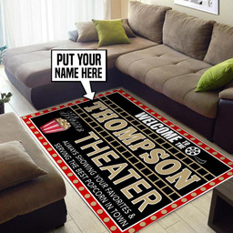 Personalized Home Theater Area Rug Carpet  Large (5 X 8 FT)