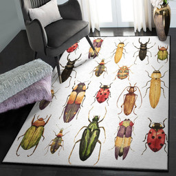 Bug Cool Rugs Bugs Galore Rug Rectangle Rugs Washable Area Rug Non-Slip Carpet For Living Room Bedroom Area Rug Small (3 X 5 FT)