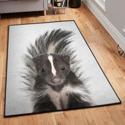 Skunk Large Skunk Nt Rug Rectangle Rugs Washable Area Rug Non-Slip Carpet For Living Room Bedroom Area Rug Small (3 X 5 FT)