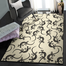 Animal Lover Large Lizard Pattern 2 Rug Rectangle Rugs Washable Area Rug Non-Slip Carpet For Living Room Bedroom Area Rug Small (3 X 5 FT)