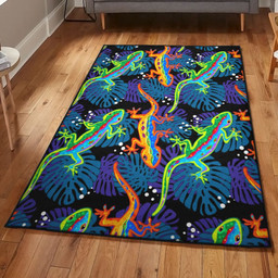 Reptile Lover Kitchen Rugs Lizard Rug Rectangle Rugs Washable Area Rug Non-Slip Carpet For Living Room Bedroom Area Rug Small (3 X 5 FT)