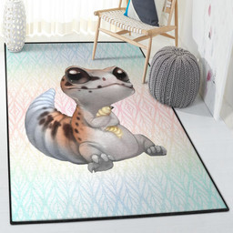 African Gift Carpet African Fat Tail Gecko Rug Rectangle Rugs Washable Area Rug Non-Slip Carpet For Living Room Bedroom Area Rug Small (3 X 5 FT)