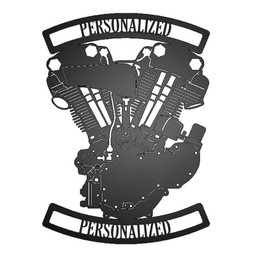 Personalized Knucklehead Engine Metal Garage Sign Laser Cut Metal Signs Custom Gift Ideas 12x12IN