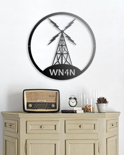 Ham Radio Gifts, Personalized Gifts, Amateur Radio, Ham Radio Call Sign Laser Cut Metal Signs Custom Gift Ideas 12x12IN