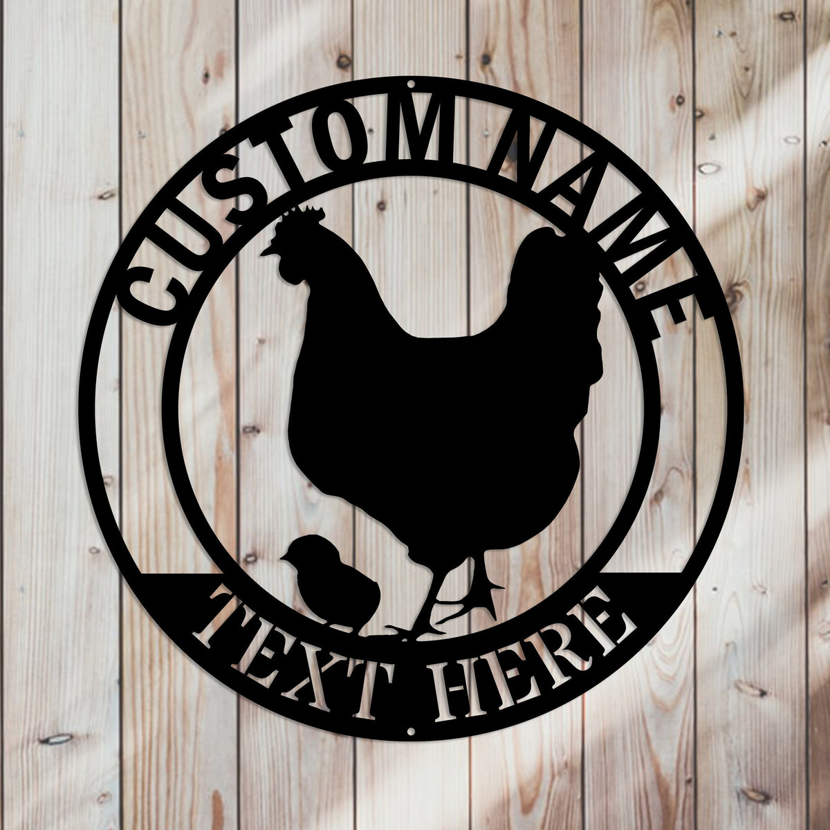 Personalized Chicken Coop Metal Sign, Hen House Sign, Chicken Farm Sign, Metal Sign Farm, Chicken Metal Sign, Family Name Sign Laser Cut Metal Signs Custom Gift Ideas 12x12IN