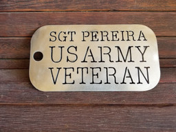 Military Sign, Marines Sign, Army Sign, Dog Tag Sign, Personalized Custom U.s. Military Dog Tag. Wall Decor. ,steel Art Laser Cut Metal Signs Custom Gift Ideas 12x12IN