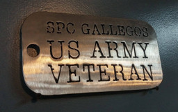Military Sign, Marines Sign, Army Sign, Dog Tag Sign, Personalized Custom U.s. Military Dog Tag. Wall Decor. ,steel Art Laser Cut Metal Signs Custom Gift Ideas 14x14IN