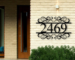 Custom Metal Address Sign, Metal House Numbers, Metal Address Plaque, Metal Address Sign, Front Porch Decor, Porch Signs, Metal Signs Laser Cut Metal Signs Custom Gift Ideas 14x14IN