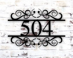 Custom Metal Address Sign, Metal House Numbers, Metal Address Plaque, Metal Address Sign, Front Porch Decor, Porch Signs, Metal Signs Laser Cut Metal Signs Custom Gift Ideas 12x12IN