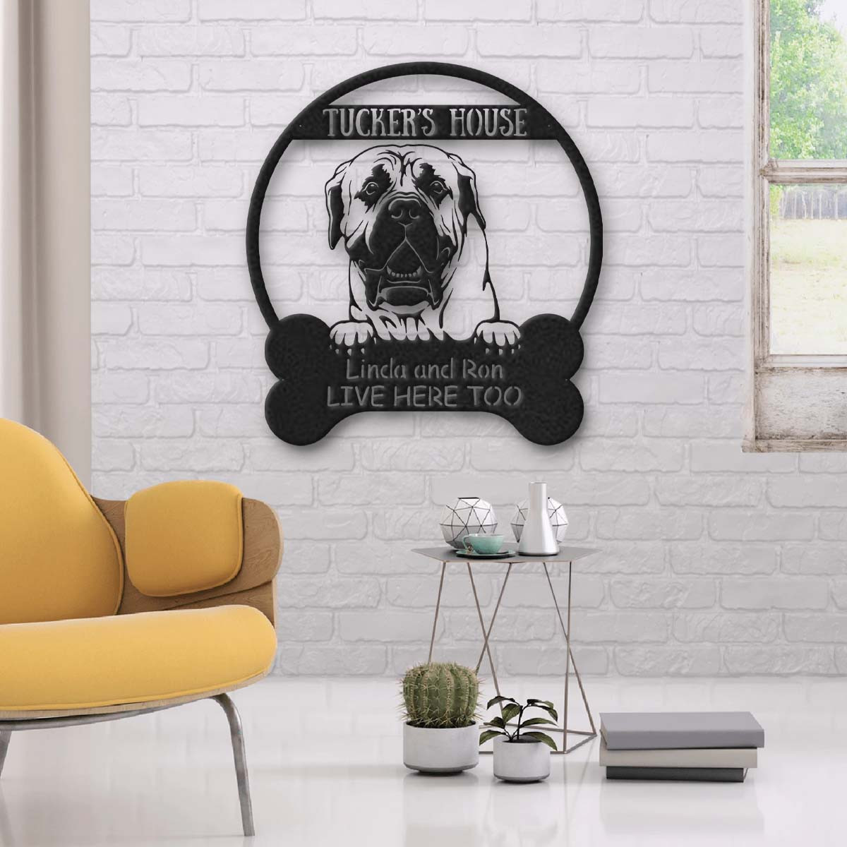 Boerboel Dog Lovers Funny Personalized Metal House Sign Laser Cut Metal Signs Custom Gift Ideas 12x12IN
