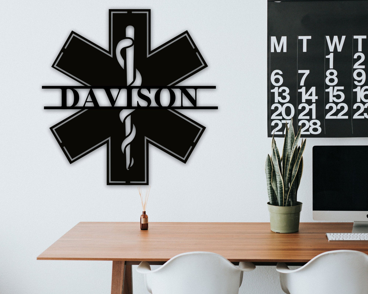 Personalized Emt Gift, Metal Sign, Personalized Gift For Ems, Paramedic Gift, First Responder Gift Ideas, Medic Emt Ems Paramedic Decor Idea Laser Cut Metal Signs Custom Gift Ideas 12x12IN
