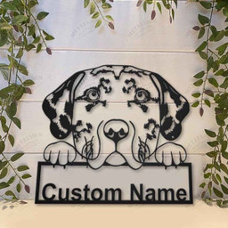 Catahoula Leopard Dog Personalized Metal Wall Decor, Cut Metal Sign, Metal Wall Art, Metal House Sign Laser Cut Metal Signs Custom Gift Ideas 12x12IN