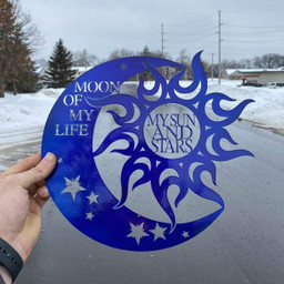 Moon Of My Life Customized Metal Signs, Custom Metal Sign, Custom Signs, Metal Sign Laser Cut Metal Signs Custom Gift Ideas 12x12IN