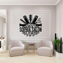 Personalized Hair Salon Barbershop Cut Metal Sign 14x14IN