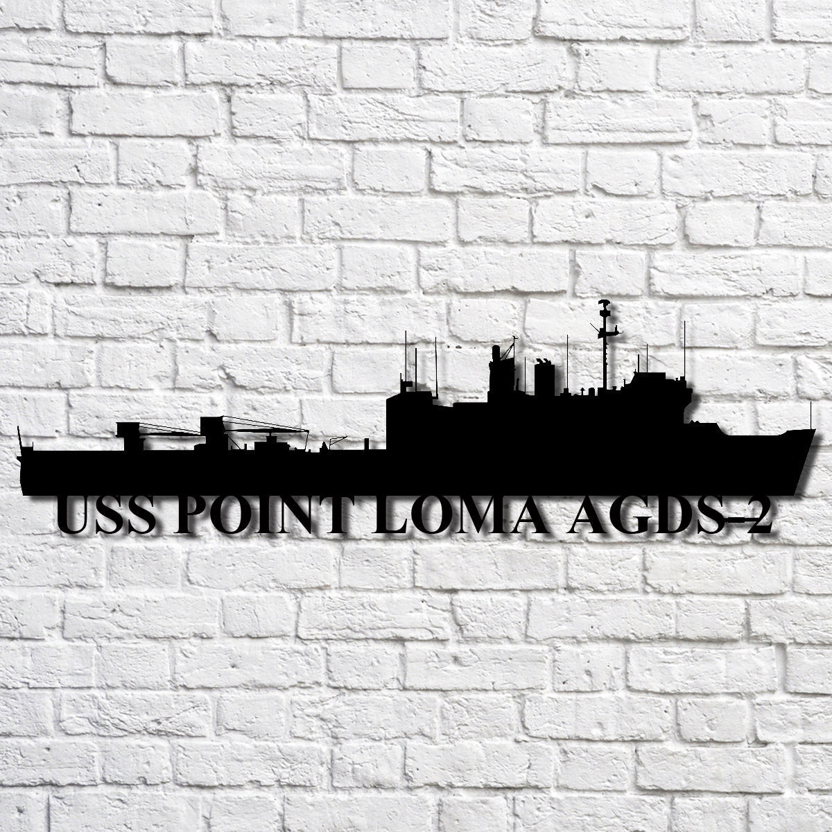 Uss Point Loma Agds2 Navy Ship Metal Art, Gift For Navy Veteran, Navy Ships Silhouette Metal Art, Navy Home Decor Laser Cut Metal Signs Custom Gift Ideas 12x12IN