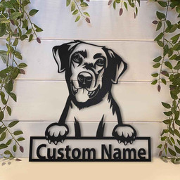 Personalized Labrador Retriever Dog Metal Sign Art, Custom Labrador Retriever Metal Sign, Birthday Gift, Animal Funny, Father&#39;s Day Gift, Laser Cut Metal Signs Custom Gift Ideas 14x14IN