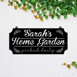 Personalized Metal Garden Sign, Garden Stake, Home Decor, Gift For Her, Gardening Lovers, Metal Laser Cut Metal Signs Custom Gift Ideas 12x12IN