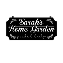 Personalized Metal Garden Sign, Garden Stake, Home Decor, Gift For Her, Gardening Lovers, Metal Laser Cut Metal Signs Custom Gift Ideas 14x14IN