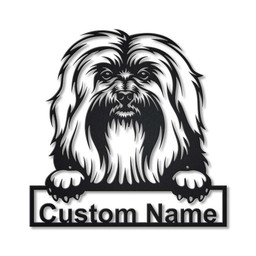 Personalized Havanese Dog Metal Sign Art, Custom Havanese Dog Metal Sign, Father&#39;s Day Gift, Pets Gift, Birthday Gift, Laser Cut Metal Signs Custom Gift Ideas 12x12IN