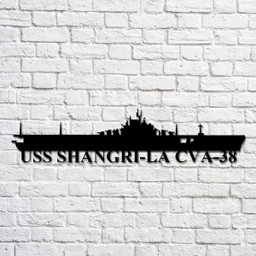 Uss Shangrila Cva38 Navy Ship Metal Art, Gift For Navy Veteran, Navy Ships Silhouette Metal Art, Navy Home Decor Laser Cut Metal Signs Custom Gift Ideas 12x12IN