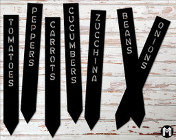 Personalized Metal Garden Stakes 2.5&quot; X 20&quot;, Garden Markers, Plant Markers, Custom Yard Stakes Laser Cut Metal Signs Custom Gift Ideas 12x12IN