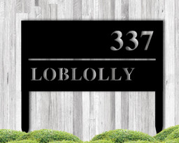Personalized Metal Address Sign, Modern Address Sign, Realtor Gift Idea, Address Sign For Lawn, Staked Address Sign For Lawn, Custom Address, Laser Cut Metal Signs Custom Gift Ideas 14x14IN
