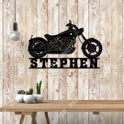 Custom Motorcycle Steel Art, Metal Wall Hanging, Father's Day Gift, Metal Laser Cut Metal Signs Custom Gift Ideas 18x18IN