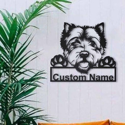 Personalized West Highland White Terrier Dog Metal Sign Art, Custom West Highland White Terrier Dog Metal Signfather&#39;s Day Gift|pets Gift, Laser Cut Metal Signs Custom Gift Ideas 14x14IN