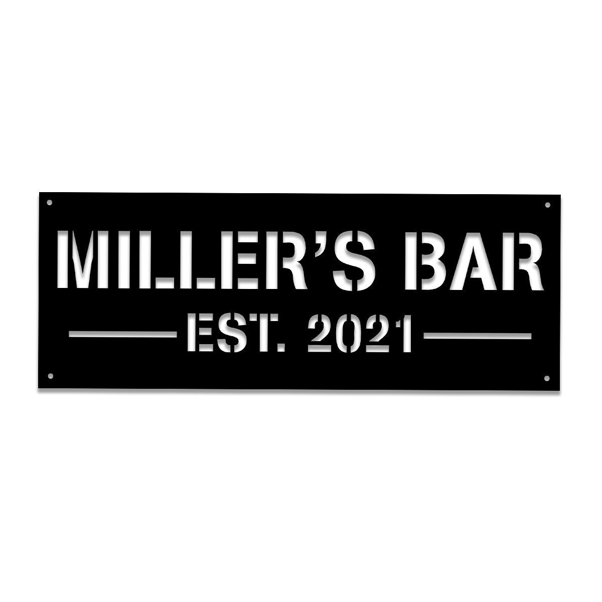 Personalized Metal Bar Sign, Pub, Tap, Lounge, Home Wall Decor, Wedding, Anniversary Art Gift For Him/her, Metal Laser Cut Metal Signs Custom Gift Ideas 12x12IN