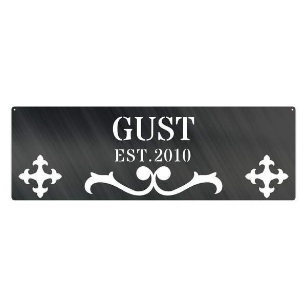 Name Est Metal Monogram Customized Metal Signs, Custom Metal Sign, Custom Signs, Metal Sign, Metal Laser Cut Metal Signs Custom Gift Ideas 12x12IN