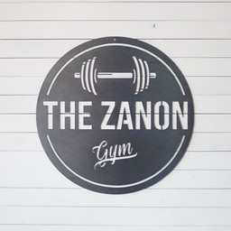 Custom Gym Sign, Custom Home Gym Sign, Personalized Gym Signs, Gifts For Her, Gifts For Him, Anniversary Gifts, Workout Room Sign, Laser Cut Metal Signs Custom Gift Ideas 12x12IN