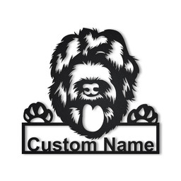 Personalized Black Russian Terrier Metal Sign Art, Custom Black Russian Terrier Metal Sign, Dog Gift, Birthday Gift, Animal Funny, Laser Cut Metal Signs Custom Gift Ideas 12x12IN