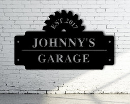 Personalized Garage Sign, Custom Shop Sign, Personalized Gift For Dad, Personalized Metal Shop Sign, Garage Sign Men, Personalized Man Gift, Laser Cut Metal Signs Custom Gift Ideas 12x12IN