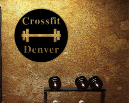Gym Sign Personalized, Home Gym Sign, Personalized Gym Sign, Crossfit Sign, Metal Sign, Custom Gym Sign, Gym Sign For Him, Personalized Sign, Metal Laser Cut Metal Signs Custom Gift Ideas 18x18IN