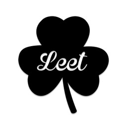 Personalized Leet Three Leaf Clover Shamrock Irish Celtic Metal Sign, Metal Laser Cut Metal Signs Custom Gift Ideas 14x14IN