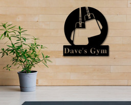 Personalized Metal Gym Sign, Custom Gym Business Name Sign, Gym Sign, Home Workout Name Sign, Gift For Workout Lover, Exercise Nut Decor, Metal Laser Cut Metal Signs Custom Gift Ideas