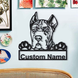 Personalized Cane Corso Dog Metal Sign Art, Custom Cane Corso Dog Metal Sign, Dog Gift, Birthday Gift, Animal Funny, Laser Cut Metal Signs Custom Gift Ideas 14x14IN