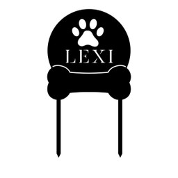 Personalized Dog Paw Bone Metal Sign, Custom Pet Home Decor, Metal Laser Cut Metal Signs Custom Gift Ideas 12x12IN