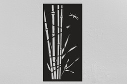 Bamboo Trees Design Christmas Gifts Forest Metal Poster Living Room Wall Decor Bedroom Wall Decor Metal Wall Hanging | Aeticon Print Cut Metal Sign 8x8in