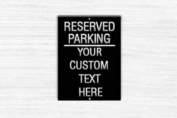 RosabellaPrint Your Custom Text Metal Reserved Parking Sign, Employee Parking Signs, Personalized Aluminum Sign,man Cave, Novelty Gift Laser Cut Metal Signs Custom Gift Ideas 14x14IN