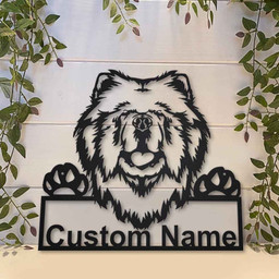 Personalized Chow Chow Dog Metal Sign Art, Custom Chow Chow Dog Metal Sign, Dog Gift, Birthday Gift, Animal Funny, Laser Cut Metal Signs Custom Gift Ideas 14x14IN