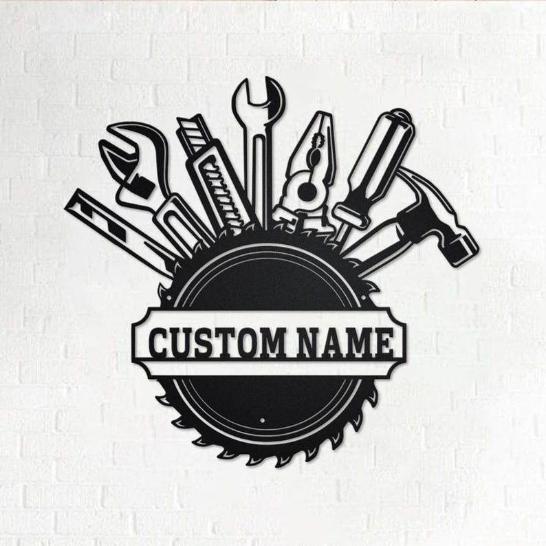 Personalized Handyman Metal Sign Handyman Handyman Metal wall Decor Handyman Gift Handyman Custom Handyman | Aeticon Print Cut Metal Sign 8x8in
