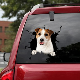 Jack Russell Terrier Crack Duck Decal Fun Avery Sticker Paper , Bmw Window Stickers 12x12IN 2PCS
