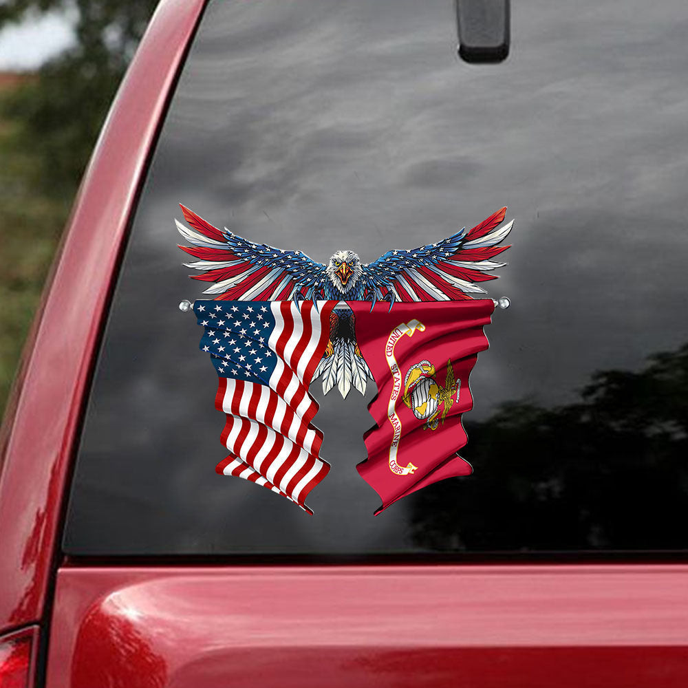 Marine Corps Decal Sticker Car Likeable Custom Bumper Decal Stickers, Car Number Stickers 12x12IN 2PCS