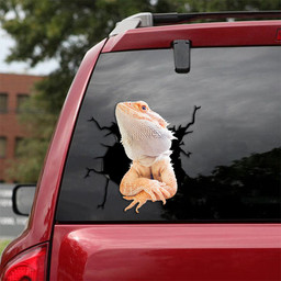 Bearded Dragon Crack Decal For Boat Lovely Vinyl Stickers Beauty And The Beast Rose, Ghost Vinyl Decal 12x12IN 2PCS