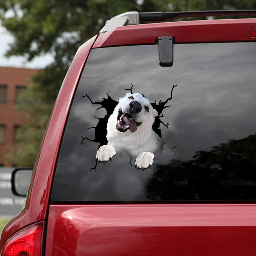 Great Pyrenees Crack Bone Sticker Cute A Vinyl Decals For Cars Christmas For Him, Anime Car Decal 12x12IN 2PCS